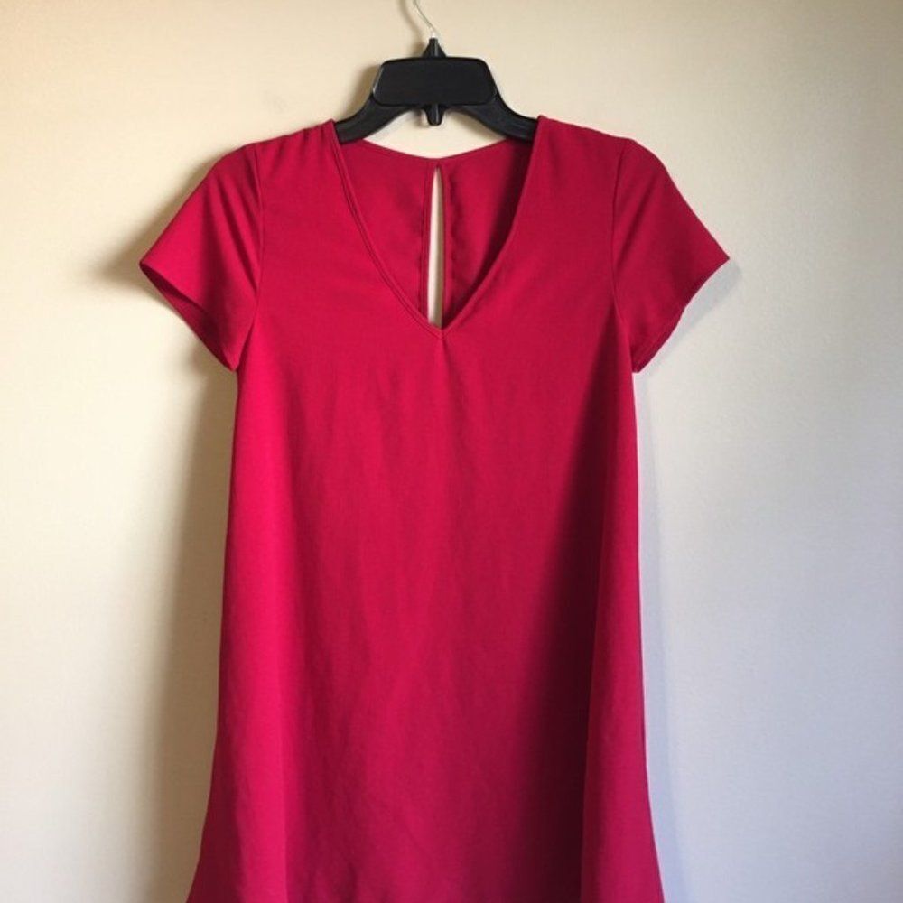 Mabel XS burgundy short‎ sleeved dress/tunic